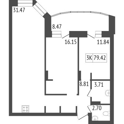 Лот: 21063947. Фото: 1. Продам 3-комн. кв. 75 кв.м. Красноярск... Квартиры, студии