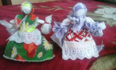 Лот: 9003925. Фото: 1. Славянские куклы-обереги: Травница. Авторские куклы, игрушки, поделки