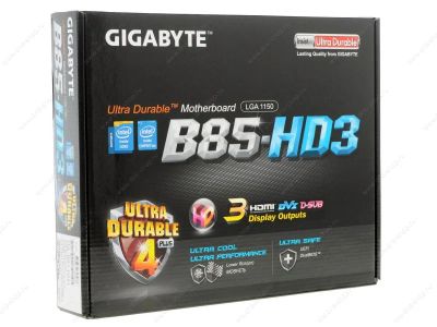 Лот: 6141912. Фото: 1. Материнская плата Gigabyte GA-B85-HD3. Материнские платы
