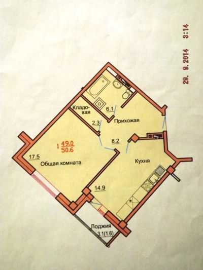Лот: 4556479. Фото: 1. Сдам 1-комн. квартиру, мкр. Покровский... Квартиры, студии