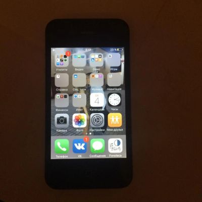 Лот: 6581467. Фото: 1. iPhone 4s 16g Оригинал, чёрный... Смартфоны