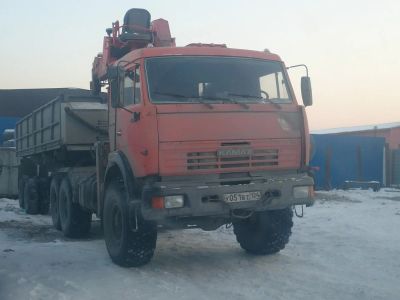 Лот: 6666763. Фото: 1. Камаз батыр, тягач с краном и... Грузовики, автобусы, спецтехника