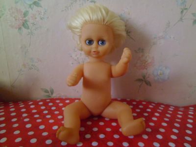 Лот: 18889788. Фото: 1. Кукла-пупс ГДР, 30 см. Куклы