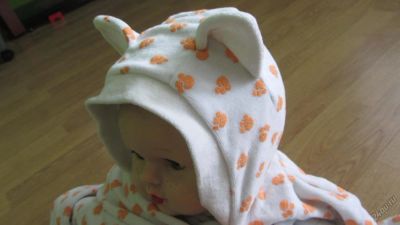 Лот: 5566755. Фото: 1. комбезик с ушками!. Костюмы, пиджаки, комбинезоны