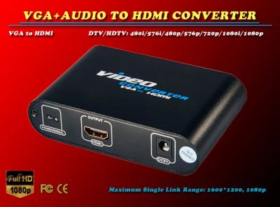 Лот: 5999260. Фото: 1. VGA + Audio to HDMI HDTV видео... Другое (аксессуары)