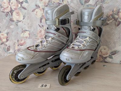 Лот: 25283770. Фото: 1. Раз: 39/25.5 * Salomon Slim 5... Роликовые коньки, скейтборды, самокаты