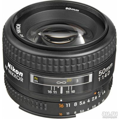 Лот: 13316947. Фото: 1. Объектив Nikon AF 50mm F1.4 D... Объективы