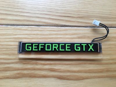 Лот: 12147457. Фото: 1. GeForce GTX светящийся логотип. Видеокарты