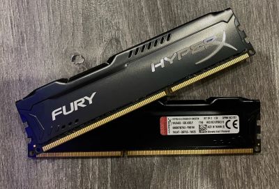 Лот: 17049817. Фото: 1. Kingston HyperX Fury Black 16GB... Оперативная память