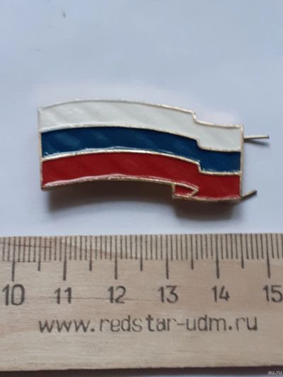 Лот: 18340141. Фото: 1. уголок на берет металл,триколор... Нашивки, шевроны, погоны