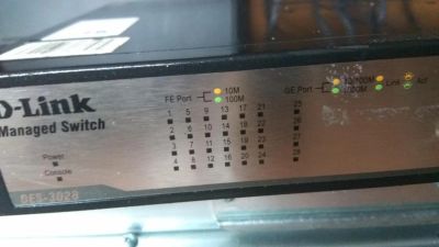 Лот: 8228718. Фото: 1. Коммутатор D-Link DES-3028. Коммутаторы