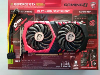 Лот: 15640105. Фото: 1. Видеокарта Msi GTX 1050ti Gaming... Видеокарты