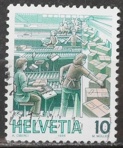 Лот: 11959580. Фото: 1. Марка Швейцария - 86-4. Марки