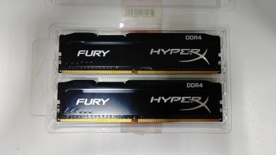 Лот: 19922359. Фото: 1. DDR4 HYPER X Fury 2x8GB 2133. Оперативная память