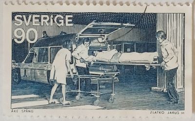 Лот: 25262829. Фото: 1. Марка_Швеция, Госпиталь, 1975г... Марки