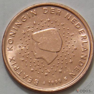 Лот: 5766125. Фото: 1. 5 евроцентов Нидерланды 1999. Европа