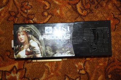 Лот: 5425328. Фото: 1. NVidia 9800GT GX2 (не рабочая... Видеокарты