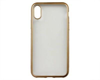 Лот: 20888100. Фото: 1. Чехол iPhone X/XS Матовый (золотой... Чехлы, бамперы
