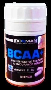 Лот: 6157181. Фото: 1. Аминокислоты Ironman BCAA+, 60... Спортивное питание, витамины