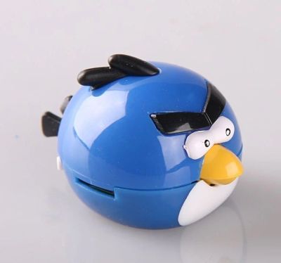 Лот: 6091858. Фото: 1. MP3 плеер "Angry Birds", синий. Плееры
