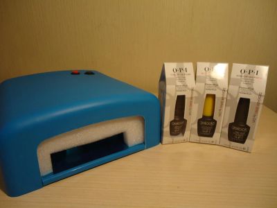 Лот: 6161370. Фото: 1. Уф лампа+ Гель - лак OPI Shellac... Инструменты, аксессуары