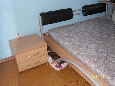Лот: 2077433. Фото: 1. кровать двухспальная+ тумбочка... Кровати
