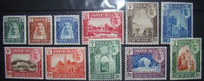 Лот: 10998262. Фото: 1. Аден(Сейюн) 1942г Mi 1-11 MNH... Марки