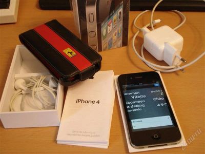 Лот: 2169368. Фото: 1. Iphone 4 black 16GB. Смартфоны