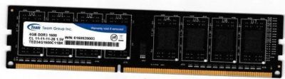 Лот: 12324942. Фото: 1. Team-Group 4GB DDR3 PC3-12800... Оперативная память