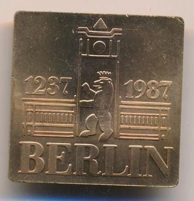 Лот: 12194483. Фото: 1. Германия 1987 ГДР жетон Берлин... Сувенирные