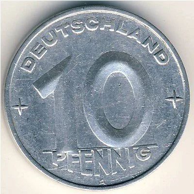 Лот: 8813367. Фото: 1. Германия 10 пфеннигов 1952 года... Германия и Австрия