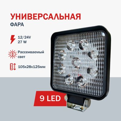 Лот: 24910406. Фото: 1. Светодиодная фара GE-WSQ009F... Оптика и освещение