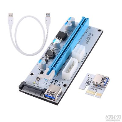 Лот: 11485422. Фото: 1. Райзер PCI-E Riser Board V008S... Майнинг фермы, товары для майнинга