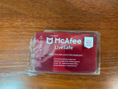 Лот: 15617310. Фото: 1. Антивирус McAfee LiveSafe. Системные