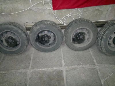 Лот: 2711874. Фото: 1. Б/У резина летняя 13R на штамповке... Шины на дисках