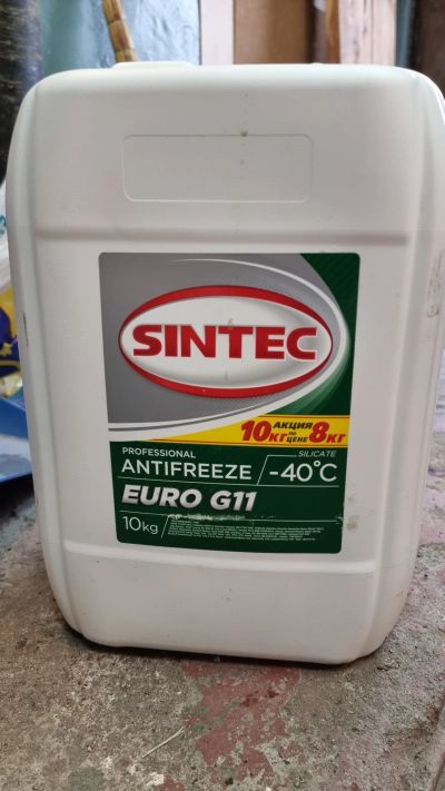 Лот: 19139269. Фото: 1. Антифриз Sintec euro G11 (40... Масла, жидкости