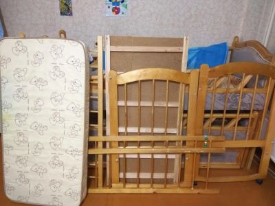 Лот: 10340553. Фото: 1. Кроватка. Детские кровати и кроватки