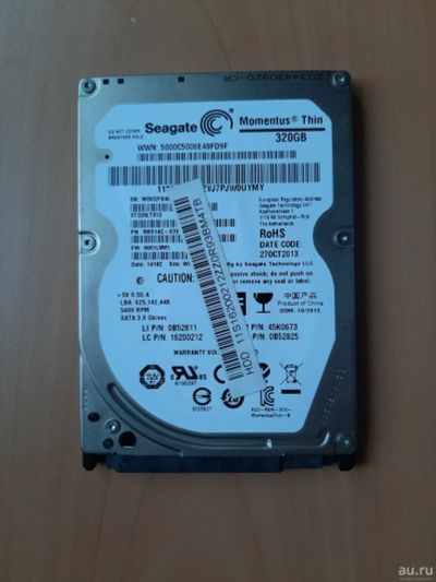 Лот: 17566456. Фото: 1. Жесткий диск для ноутбука Seagate... Жёсткие диски (HDD)