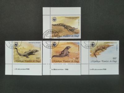 Лот: 11563608. Фото: 1. Серия фауны (со значком панды... Марки