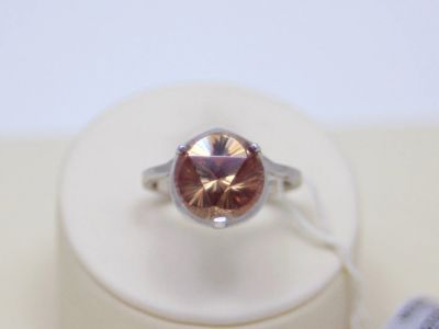 Лот: 14751370. Фото: 1. СЕРЕБРЯНОЕ КОЛЬЦО С ЦИРКОНИЕМ... Кольца, перстни