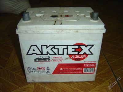 Лот: 5496748. Фото: 1. AKTEX 75D23L. Аккумуляторы