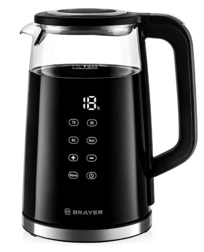 Лот: 25015693. Фото: 1. Чайник Brayer BR1037, 1,7 л, 2200Вт... Чайники, кофемашины, кулеры