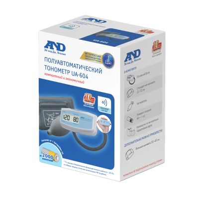 Лот: 23985183. Фото: 1. Эй энд Ди тонометр UA-604 полуавтомат... Медицинские товары
