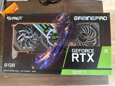 Лот: 21277213. Фото: 1. Видеокарта Palit RTX 3070 Ti GamingPro. Видеокарты