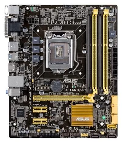Лот: 6948406. Фото: 1. Asus b85m-g + 8Gb DDR3 1600MHZ. Материнские платы