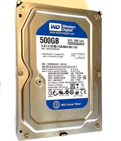 Лот: 3010416. Фото: 1. Жёсткий диск 3.5'' SATA 500Gb... Жёсткие диски (HDD)