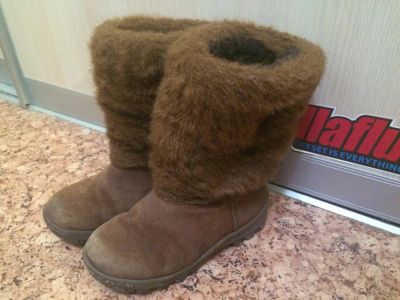 Лот: 6169754. Фото: 1. Унты детские б/у. Валенки, угги, унты
