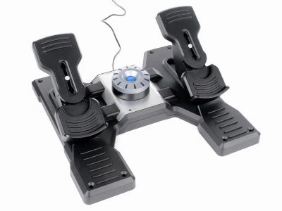 Лот: 4976877. Фото: 1. Saitek Rudder Pedals (Педали для... Рули, джойстики