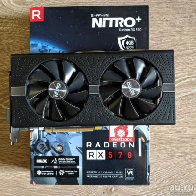 Лот: 15256336. Фото: 1. Sapphire Radeon RX570 Nitro... Видеокарты