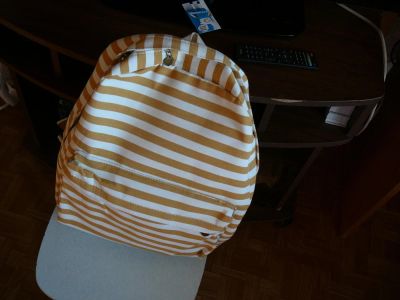 Лот: 4555133. Фото: 1. Рюкзак в полосочку новый. Рюкзаки